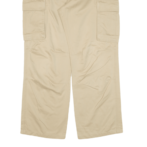 TOM TAILOR Cargo Mens Trousers Beige Loose Straight W36 L30 Sale