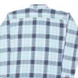 BREMO Mens Shirt Blue 90s Check Long Sleeve XL Discount