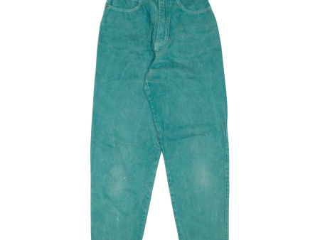 NORWISS Womens Jeans Green Regular Mom 90s W22 L27 Supply