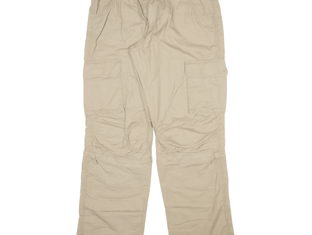 C&A Detachable Legs Mens Trousers Beige Relaxed Straight W42 L34 Online Sale