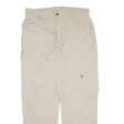 SALEWA Cargo Womens Trousers Beige Relaxed Straight W34 L30 Fashion