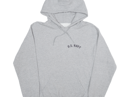 TEA AND CAKE U.S. Navy Mens Grey Hoodie USA S Hot on Sale