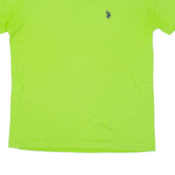 US POLO ASSN. Mens T-Shirt Green USA V-Neck S Online Hot Sale