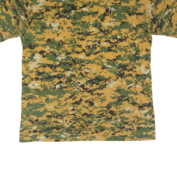 & OTHER STORIES Digi Camo Print Mens T-Shirt Green L on Sale