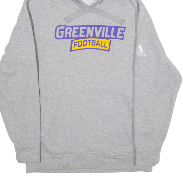 ADIDAS Greenville Football Mens Grey Hoodie USA M Sale