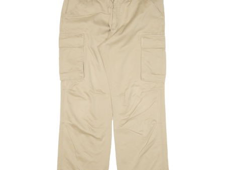 TOM TAILOR Cargo Mens Trousers Beige Loose Straight W36 L30 Sale