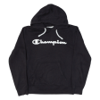 CHAMPION Mens Black Hoodie S Cheap