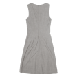 HUGO BOSS Debra Womens Fit & Flare Dress Grey Wool Sleeveless Knee Length UK 4 Online Hot Sale