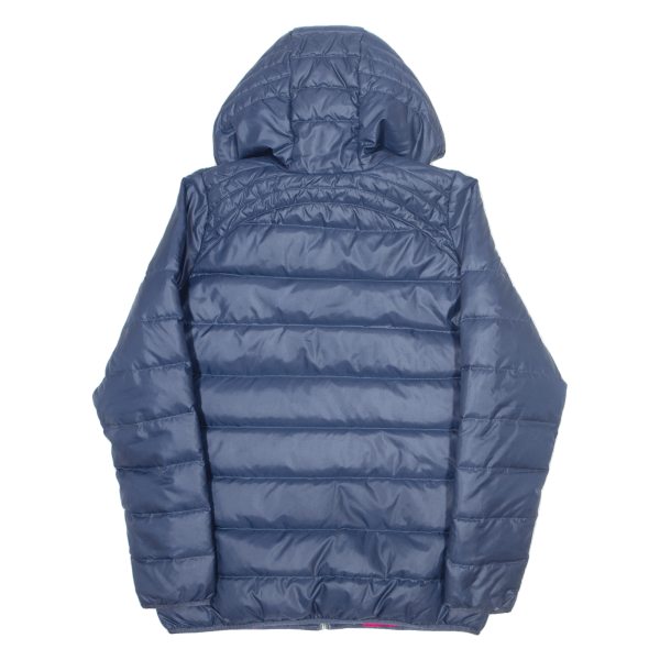 ADIDAS Insulated Womens Puffer Jacket Blue Hooded S For Sale