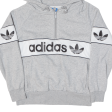 ADIDAS Womens Grey Hoodie UK 8 Online now