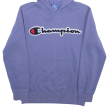 CHAMPION Girls Purple Hoodie L on Sale