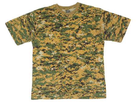 & OTHER STORIES Digi Camo Print Mens T-Shirt Green L on Sale