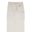 SHILTON Cargo Mens Trousers Beige Relaxed Straight W32 L34 Online Sale