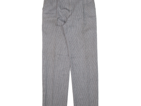 Pleated Womens Trousers Grey Regular Straight Wool W29 L31 Discount