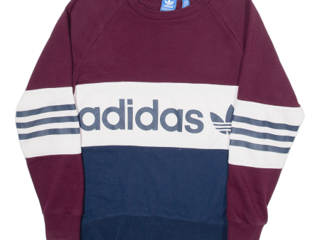 ADIDAS Womens Sweatshirt Blue UK 6 Online Sale