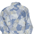 Womens Puffer Jacket Blue 90s Crazy Pattern UK 18 For Sale