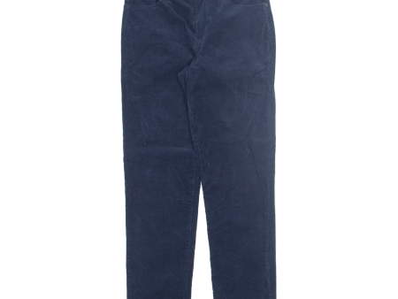 POLO RALPH LAUREN Boys Corduroy Trousers Blue Slim Tapered W26 L27 Sale