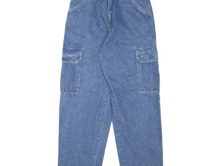 ARIZONA Cargo Womens Jeans Blue Regular Wide-Leg W29 L30 Online Hot Sale