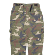 BERSHKA Camo Cargo Girls Trousers Green Regular Tapered W26 L24 Fashion