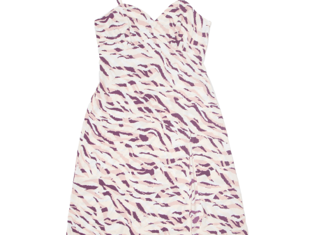 CUPSHE Womens Day Dress Beige Animal Print Sleeveless Long L Online now