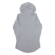 FRANKLIN MARSHALL F&MC Bobcats Hooded Womens Jumper Dress Grey Knee Length S on Sale