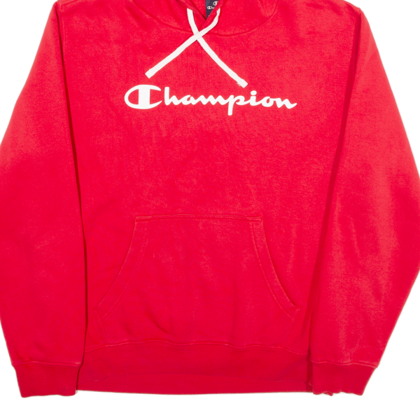 CHAMPION Mens Red Hoodie L Sale