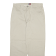 TOMMY HILFIGER Mens Trousers Beige Regular Straight W34 L30 Online Sale