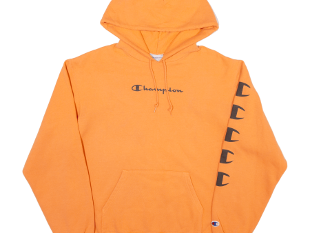 CHAMPION Mens Orange Hoodie M Cheap