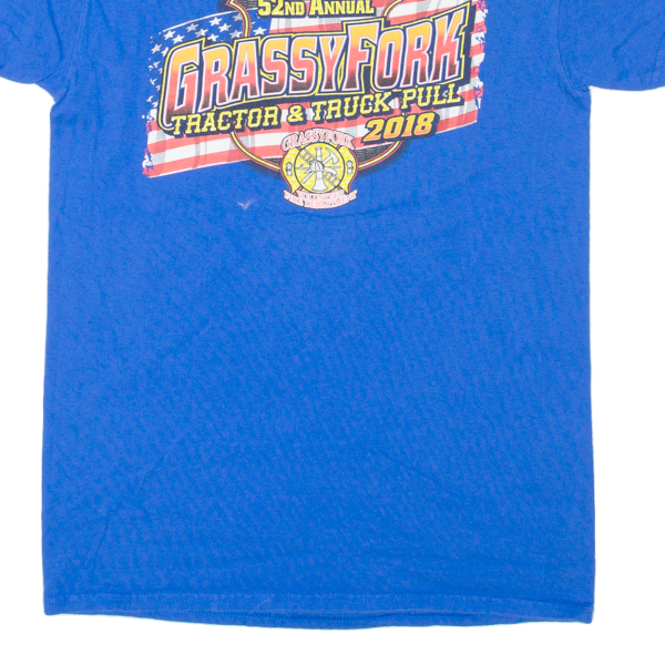 52nd Annual Grassyfork Truck Pull Volunteer Fire Department 2018 Mens T-Shirt Blue USA S Online now