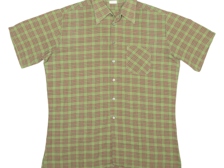 ACKERMANN Mens Shirt Green Check L For Cheap