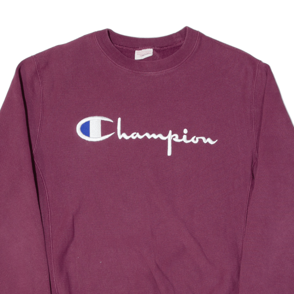 CHAMPION REVERSE WEAVE Boys Sweatshirt Maroon L Supply