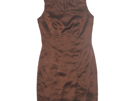 VIVENTY Womens Pencil Dress Brown Viscose 90s Sleeveless Knee Length S Online