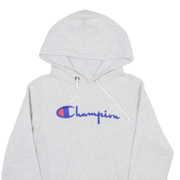 CHAMPION REVERSE WEAVE Womens Grey Hoodie S Online Sale