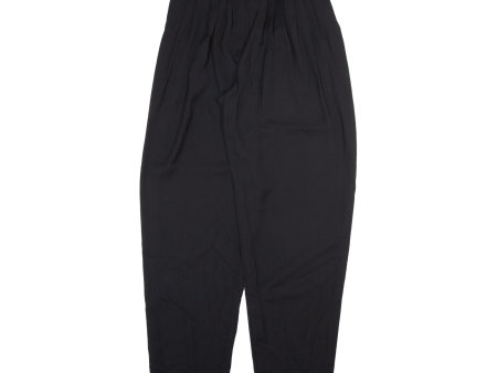 BIANCA Womens Trousers Black Relaxed Tapered W25 L29 Online