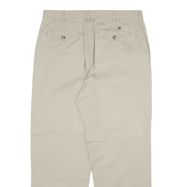 TOMMY HILFIGER Mens Trousers Beige Regular Straight W34 L30 Online Sale