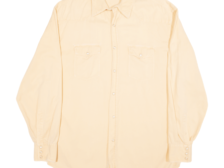 ACORN Mens Plain Shirt Pink Long Sleeve L For Sale