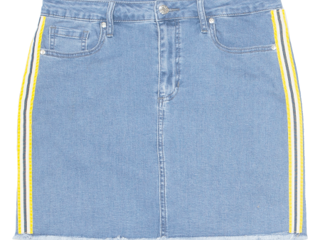 GUESS Womens Mini Skirt Blue Short Denim UK 12 Discount