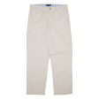 TOMMY HILFIGER Mens Trousers Cream Regular Straight W36 L32 Online Hot Sale