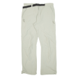 TRESPASS Mens Trousers Beige Regular Straight W33 L30 Online Sale