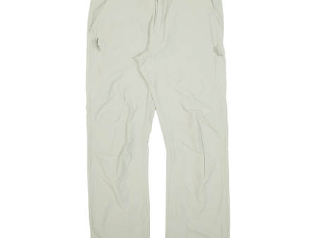 TRESPASS Mens Trousers Beige Regular Straight W33 L30 Online Sale