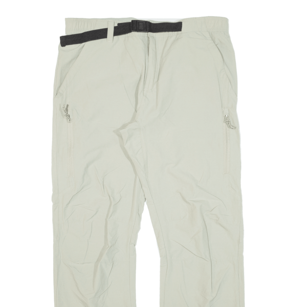 TRESPASS Mens Trousers Beige Regular Straight W33 L30 Online Sale