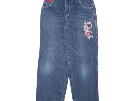 C&A Carpenter Girls Jeans Blue Regular Tapered W26 L28 Hot on Sale