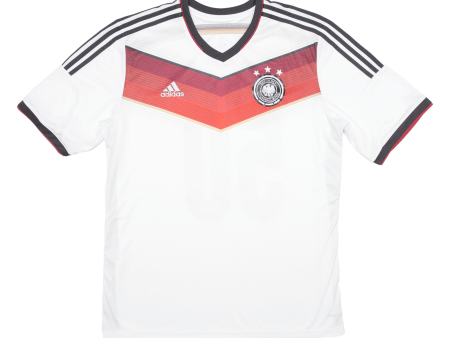 ADIDAS 2014 Germany Home Kit Mens Football Shirt Jersey White V-Neck XL Online now