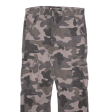 SOUTHPOLE Camo Cargo Mens Trousers Grey Regular Straight W30 L29 Discount