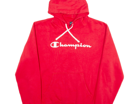 CHAMPION Mens Red Hoodie L Sale