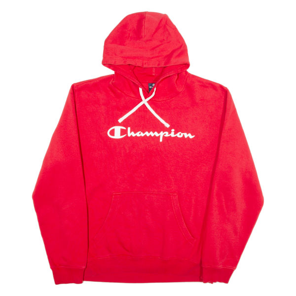 CHAMPION Mens Red Hoodie L Sale