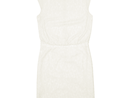 HUGO Kevina Womens Pencil Dress Cream Lace Sleeveless Knee Length UK 8 Fashion