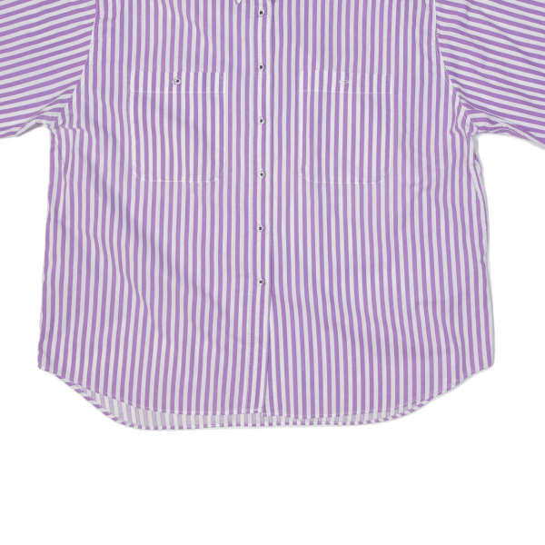 Mens Shirt Purple Striped XL For Discount