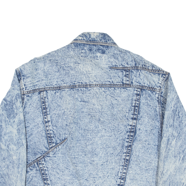 ZANTOS Mens Denim Jacket Blue L For Cheap