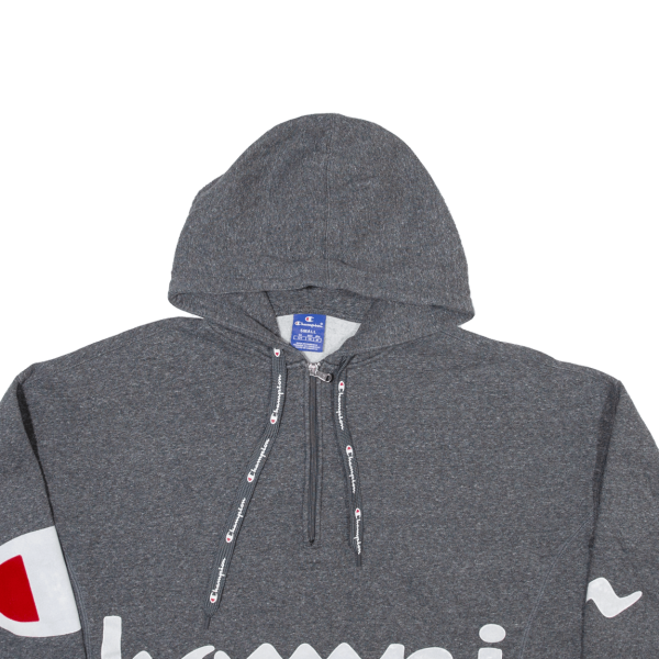 CHAMPION Cropped Womens Grey Hoodie S Hot on Sale